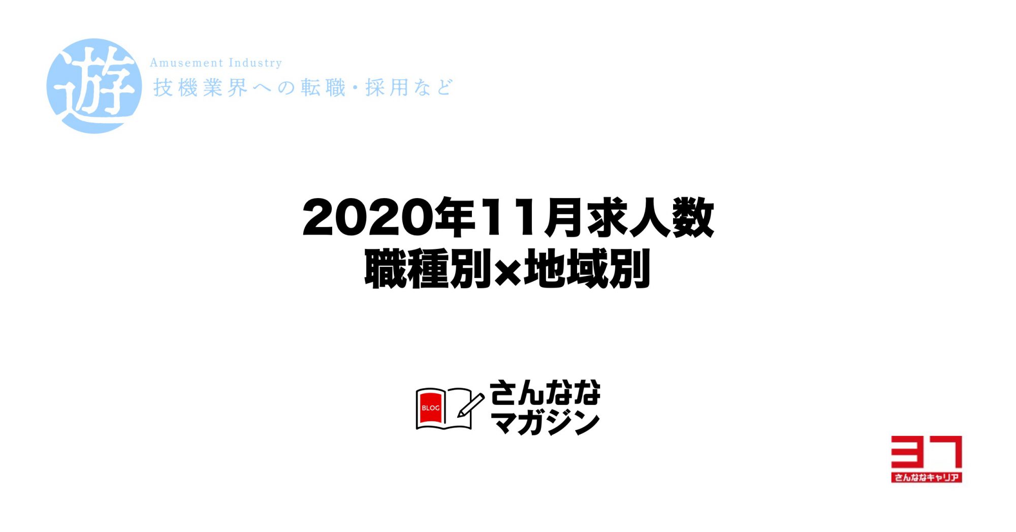 2020年11月の求人数（職種別 × 地域別）